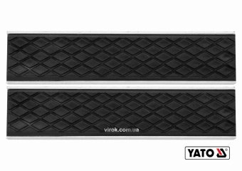 YATO Губки змінні до лещат м'які YATO: 125 х 30 х 10 мм, алюмінієві з гумою  | YT-65002