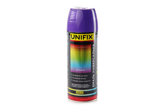 Эмаль универсальная акриловая RAL 4005 Сине-сиреневый гл. 400мл UNIFIX