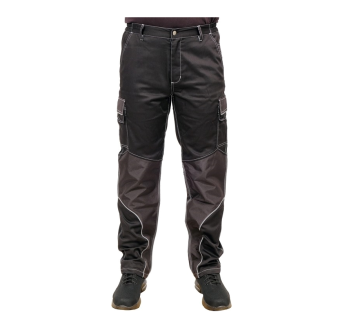 YATO Штани робочі чорні YATO, розмір M; 9 киш 64%- поліестер, 34%- бавовна, 2%-еластан, відсвічув вс