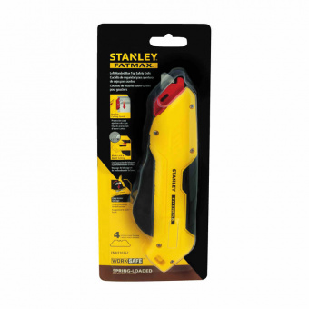 STANLEY Нож "FATMAX® Box Box" безопасный с выдвижным трапециевидным лезвием, левосторонний