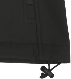 YATO Куртка робоча SOFTSHELL з прикріпн капюшоном YATO розм S, чорна, 3 кишені, 96% поліест і 4% спа