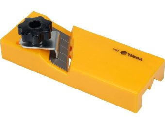 Рубанок крайковий по г/к плитах VOREL t= 15, 18 мм, кут обробки 45°, 90° ABS пластиков, 148x55x24 мм