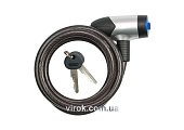 VOREL Замок велосипедний : L= 8 мм Х 1200 мм  | 77837