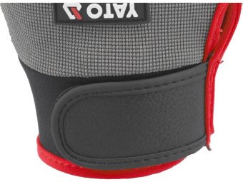 Рукавиці робочі з протиковзними надолониками YATO: штучна шкіра, поліуретан, спандекс, сил розмір 11