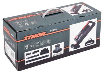 Порохотяг автомобільний STHOR : 12 В, 100 Вт, фільтр HEPA + насадки + сумка [9/72]