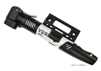 VOREL Насос ручний телескопічний, для велосипеда, в алюмінієвому корпусі  | 82031