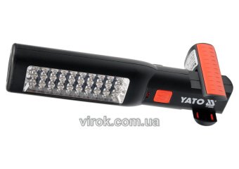 YATO (DW) Світильник переносний світлодіодний YATO 30/7 LED акумулят. 3,6 V з зарядкою від 220 V  | 