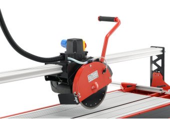 Плиткоріз настільний від мережі 230 В YATO 1500 Вт, диск Ø= 250/25 мм, глиб. різу 50мм/90°- 37мм/45°