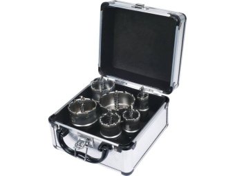 Свердла коронки по металу TCT YATO Ø22-30-35-45-50-65x 103мм, товщ до 25мм, HEXт 3/8" 6ш