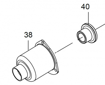 KING TONY Корпус ударного механизма в сборе (сост. 38.40) | 33411-ATK5