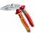 NWS  Плоскогубці комбіновані "Ergo Multi" з ізольов. ручками VDE до 1000 В: вигнуті 45°, L= 200 мм |