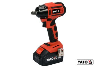 YATO Гайковерт ударний акумуляторний безщітковий YATO: квадрат- 1/2", 250Нм, Li-Ion 18В, 3 Агод +кей