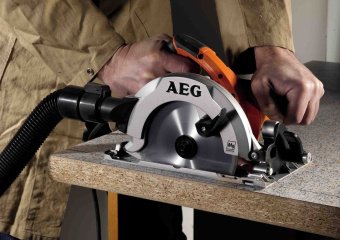 Пила дискова мережева AEG : 1.2 кВт, диск Ø=165/20 мм, нахил- 50°, глибина- 54 мм, в сумці DW