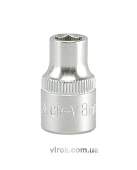 YATO Головка торцева 6-гранна YATO : квадрат 3/8", М= 8 мм, L= 28 мм  | YT-3803