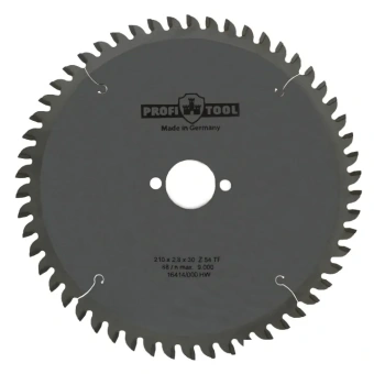 Диск пильный универсальный 210х2.8х2.2х30 мм, Z=54, форма зуба TF (TCG), поперечный рез PROFITOOL
