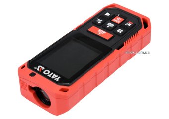 YATO Дальномір лазерний YATO, 10 режимів,з діапазоном 0.2- 60 м, похибка ±2 мм, 20 вимірів в памяті 