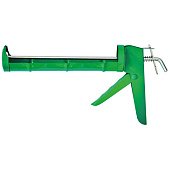 Пістолет для герметика напіввідкритий металевий, зубчатий стрижень Favorit | 12-003