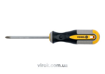 VOREL Викрутка хрестова : "Philips" PH1 х 150 мм. Cr-V  | 60965