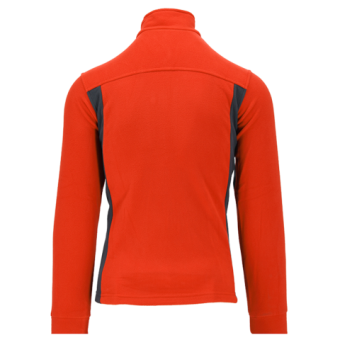 Кофта флісова утеплена робоча з поліестеру YATO розмір S, червоно-чорна, 3 кишені [10]