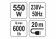 Насос для води глибинний YATO: 550Вт, 6000л/год, макс.висота- 50м, макс.глибина- 80м, кабель-20м [1]