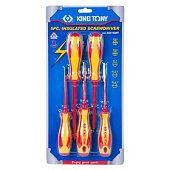 KING TONY Набор отверток, диэлектрические, 5 предметов | 30615MR