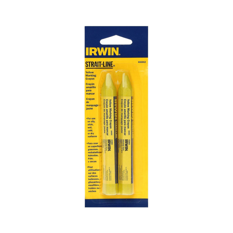 IRWIN Мелок-карандаш разметочный Strait-Line 2 шт Желтый (666062) | 666062