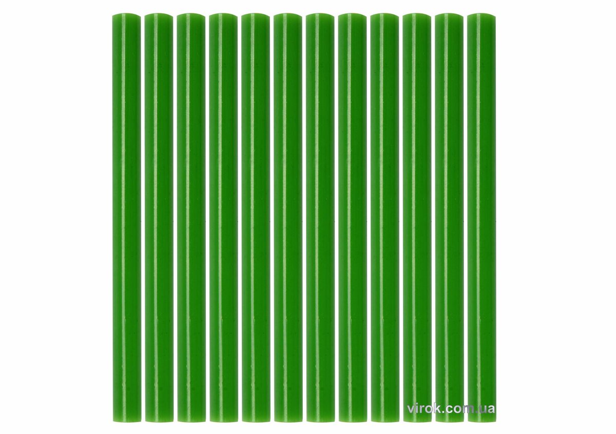 YATO Стержні клейові YATO зелені : Ø=7,2 мм, L=100 мм, уп. 12 шт.  | YT-82444