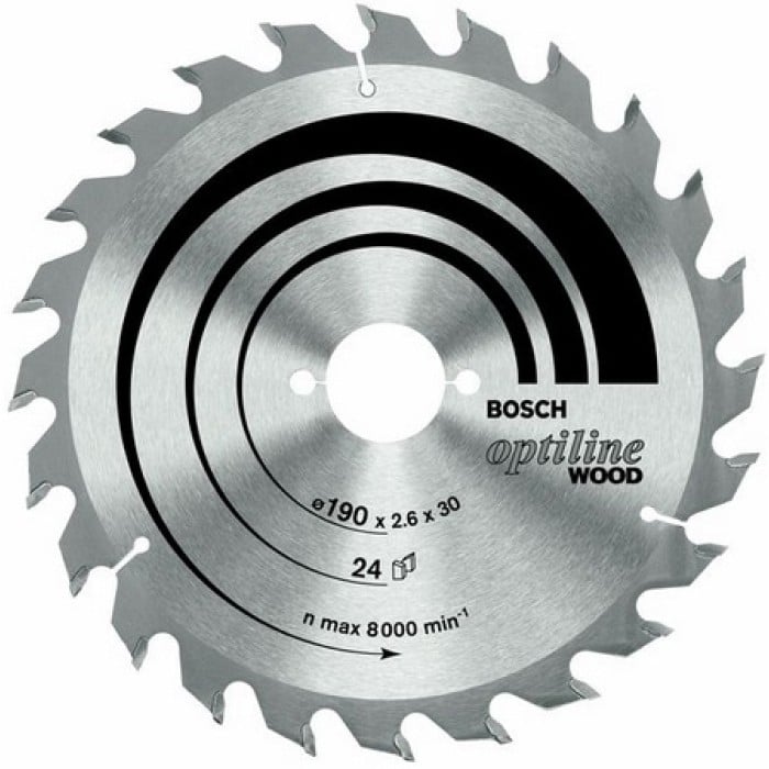 Пиляльний диск Bosch Optiline Wood (190х20х24Т) (2608640612)