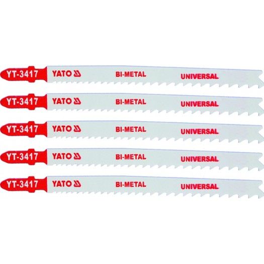 YATO Полотно для електролобзика(метал) YATO : 10-5TPI, L= 130 мм, Уп. 5 Шт.  | YT-3417