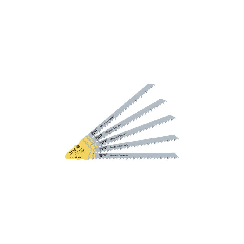 MILWAUKEE Полотна для лобзика T344D , 105мм/ крок зуба 4,0мм,  | 4932311633