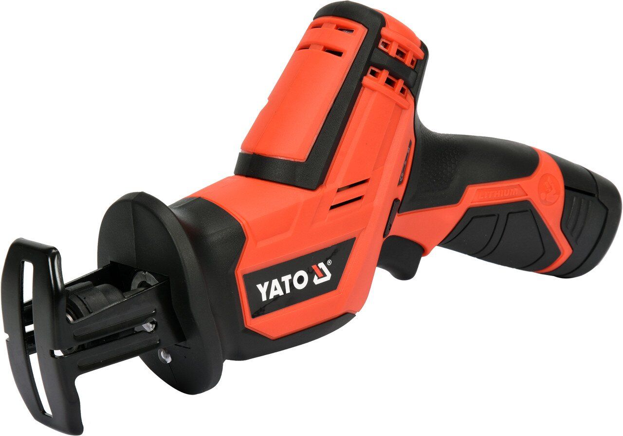 YATO Пила шаблева акумуляторна YATO : Li-Ion 12 В, 2 Агод, хід полотна- 12.7 мм + 2 полотна  | YT-82