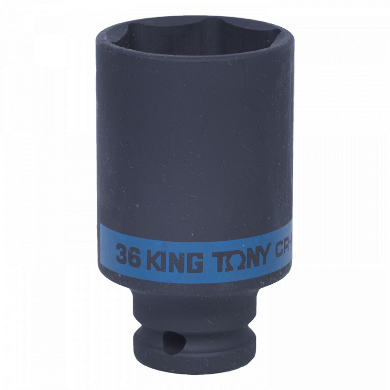 KING TONY Головка ударная длинная 1/2" 36mm 6PT BLACK | 443536M