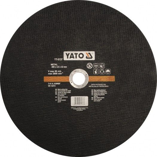 YATO Диск відрізний по металу YATO : Ø= 400 х 32 мм, h= 4.0 мм  | YT-6137