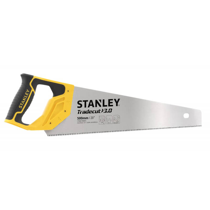 STANLEY Ножовка "Tradecut" универсальная с закаленными зубьями, L = 500мм, 7 tpi.