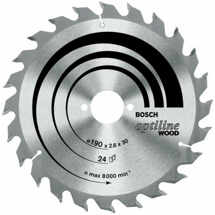 Пиляльний диск Bosch Optiline Wood (190х30х24Т) (2608640615)