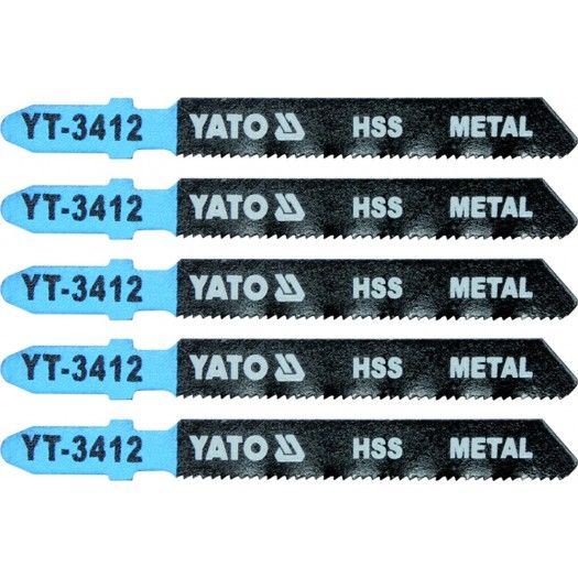 YATO Полотно для електролобзика(метал) YATO : 21TPI, L= 75 мм, Уп. 5 Шт.  | YT-3412