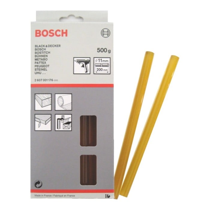 Bosch Стержень клейовий 11х200, 500 г, жовтий