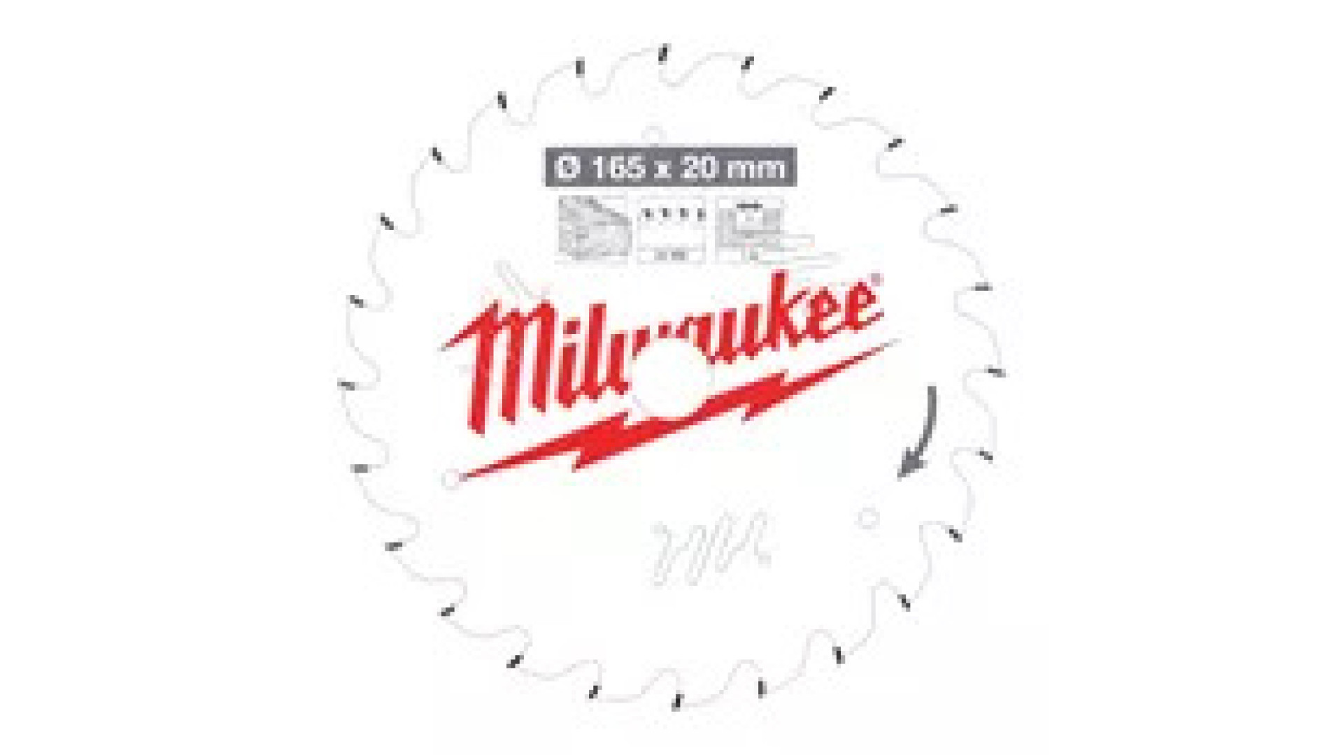 MILWAUKEE Диск пиляльний PFTE THIN KERF , Ø165х20х1,6мм, 40 зуб. | 4932471932