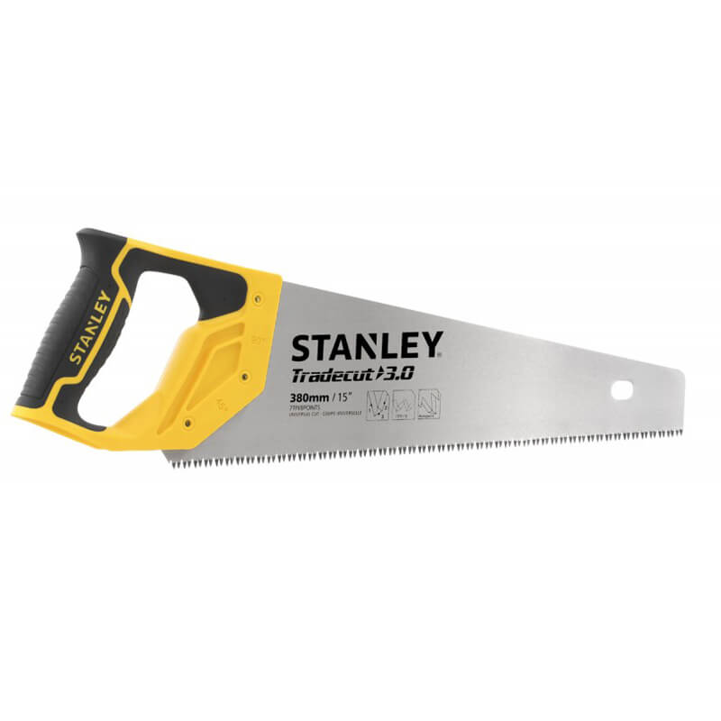 STANLEY Ножовка "Tradecut" универсальная с закаленными зубьями, L = 380мм, 7 tpi.