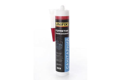 Герметик силиконовый санитарный UNIFIX (белый) 280мл