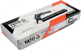 YATO Шприц мастильний пневматичний YATO : 400 см³, вих. P= 30-40 MPa, продукт.- 28 л/хв  | YT-07055