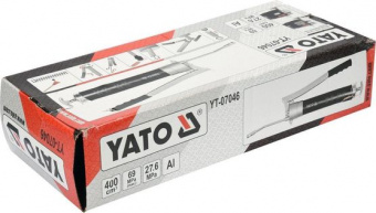 YATO Шприц мастильний YATO, 400 см³, 69 MPa. з жорстк. аплікатором  | YT-07046