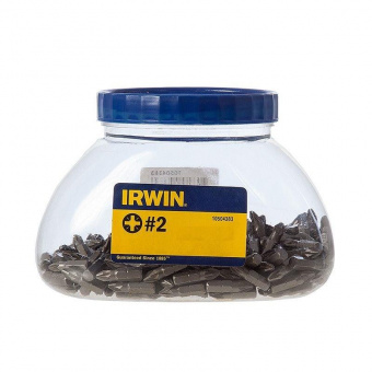 IRWIN Набор бит 250 шт 1/4" 25 мм, Philips PZ 2 "Grabit Jar" | 10504383