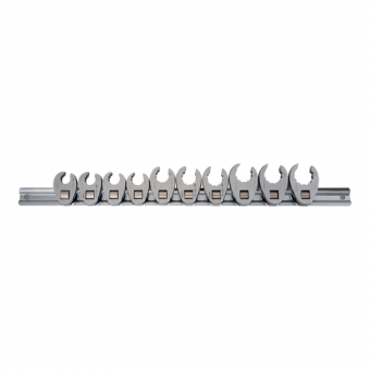 KING TONY Набор разрезных ключей 3/8" (воронья лапка), 10-19 мм, 10 предметов | 1E10MR