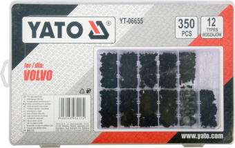 YATO Шпинки для автосалоної обшивки VOLVO YATO, різні, 12 типорозмірів, 350 шт.  | YT-06655