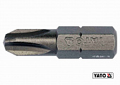 YATO Насадка викруткова YATO : "Philips" PH3 х 25 мм. HEX 1/4". 10 (Уп/Шт.)  | YT-78133