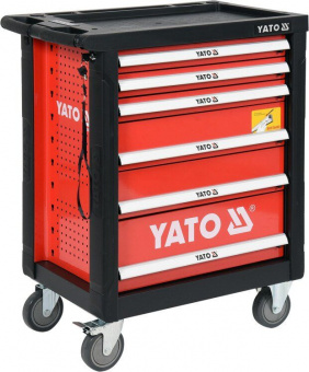 YATO Шафа з інструментами YATO, на колесах, 6 шуфляд, 97x 77x 47 cм, набір 185 шт.  | YT-55307