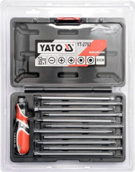 YATO Викрутки прецизійні YATO, кпл. 12 шт  | YT-2797